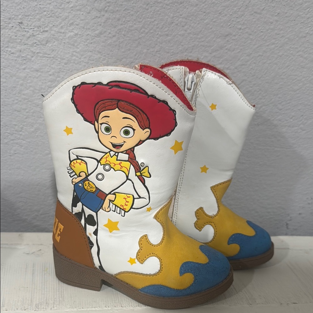 Kids Cowboy Boots with Cartoon Character Design